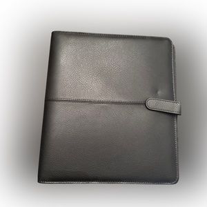 Franklin Covey Ana Snap Binder Black Leather